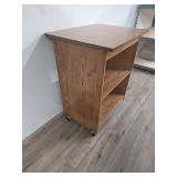 Oak Rolling Printer Stand with Storage Shelves Oak Rolling Printer Stand with Storage Shelves