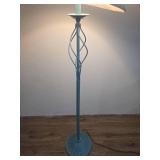 Decorative Spiral Floor Lamp with White Shade Decorative Spiral Floor Lamp with White Shade