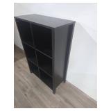 Black 6-Cube Storage Bookcase Black 6-Cube Storage Bookcase