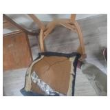 Wooden Dining Chairs with Blue Upholstery Wooden Dining Chairs with Blue Upholstery