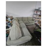 3 pieces green sectional 3 pieces green sectional