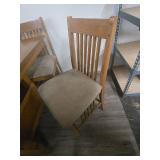 Oak Dining Set with Mission Style Chairs Oak Dining Set with Mission Style Chairs