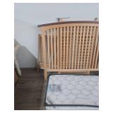 Wooden baby crib, w/bottom drawer no hardware. Wooden baby crib, w/bottom drawer no hardware.