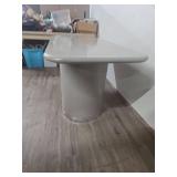 Modern White Conference Table with Double Pedestal Base Modern White Conference Table with Double Pedestal Base