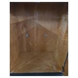 Traditional Black Wood Armoire with Crown Molding Traditional Black Wood Armoire with Crown Molding