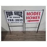 Metal sign holders Metal sign holders
