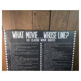 Movie Quotes Trivia wall art Movie Quotes Trivia wall art