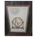 Framed Astronomical Instrument Prints Set Framed Astronomical Instrument Prints Set