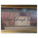 Inspirational Wall Art Set - Live Laugh Love & Believe Inspirational Wall Art Set - Live Laugh Love & Believe