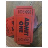 General Admission Red Event Tickets metal wall art General Admission Red Event Tickets metal wall art