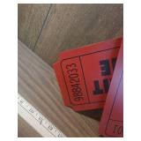 General Admission Red Event Tickets metal wall art General Admission Red Event Tickets metal wall art