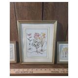 Set of 3 Framed Botanical Prints Set of 3 Framed Botanical Prints