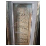 Religious Prayer Print Collection - St. Francis & Love Quote Framed Art Religious Prayer Print Collection - St. Francis & Love Quote Framed Art