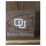 Oklahoma Sooners Brave Nation Wooden Wall Art Oklahoma Sooners Brave Nation Wooden Wall Art