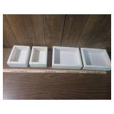 White Wooden Display Shadow Boxes - Set of 3 White Wooden Display Shadow Boxes - Set of 3