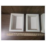 White Wooden Display Shadow Boxes - Set of 3 White Wooden Display Shadow Boxes - Set of 3