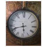 Buchanan Clock Co. Wall Clock with Embossed Metal Frame Buchanan Clock Co. Wall Clock with Embossed Metal Frame