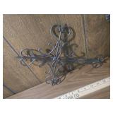 Decorative Iron Wall Cross with Scrollwork Decorative Iron Wall Cross with Scrollwork