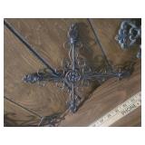Decorative Iron Wall Cross with Scrollwork Decorative Iron Wall Cross with Scrollwork