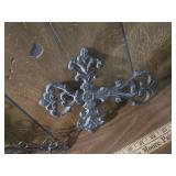 Decorative Iron Wall Cross with Scrollwork Decorative Iron Wall Cross with Scrollwork