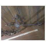 Victorian Style Cast Iron Architectural Cross Ornament Victorian Style Cast Iron Architectural Cross Ornament