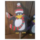 Holiday Penguin Yard Stakes Holiday Penguin Yard Stakes