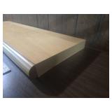 Wooden Display Shelf with Bull Nose Edge Wooden Display Shelf with Bull Nose Edge