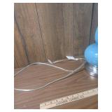 Mid-Century Blue Glass Table Lamp Mid-Century Blue Glass Table Lamp