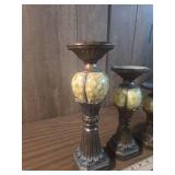 Decorative Orb Candlesticks Set of 3 Decorative Orb Candlesticks Set of 3