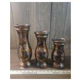 Decorative Marble Effect Wooden Vase Set Decorative Marble Effect Wooden Vase Set