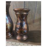 Decorative Marble Effect Wooden Vase Set Decorative Marble Effect Wooden Vase Set