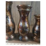 Decorative Marble Effect Wooden Vase Set Decorative Marble Effect Wooden Vase Set