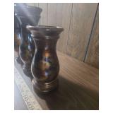 Decorative Marble Effect Wooden Vase Set Decorative Marble Effect Wooden Vase Set