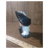 1950s Lady Head Vase Black and White 1950s Lady Head Vase Black and White