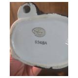 1950s Lady Head Vase Black and White 1950s Lady Head Vase Black and White