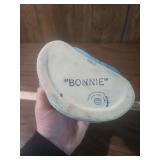 Blue and White Lady Head Vase 1950s Blue and White Lady Head Vase 1950s