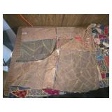 Traditional Crazy Quilt with Yellow Threading Traditional Crazy Quilt with Yellow Threading