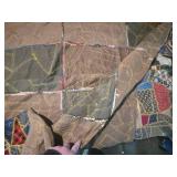 Traditional Crazy Quilt with Yellow Threading Traditional Crazy Quilt with Yellow Threading