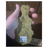 (2) Ornate Brass Victorian Hand Clip Note and Receipt Holder with Face 6â Wall Hanging (2) Ornate Brass Victorian Hand Clip Note and Receipt Holder with Face 6â Wall Hanging