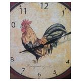 French Country Rooster Wall Clock French Country Rooster Wall Clock