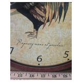 French Country Rooster Wall Clock French Country Rooster Wall Clock