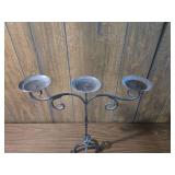 Wrought Iron Triple Candle Holder Wrought Iron Triple Candle Holder