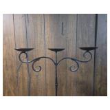 Wrought Iron Triple Candle Holder Wrought Iron Triple Candle Holder