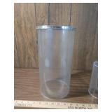 Frosted Glass Cylinder Display Container Frosted Glass Cylinder Display Container