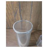 Frosted Glass Cylinder Display Container Frosted Glass Cylinder Display Container