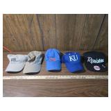 Collection of Sports Team Baseball Caps Collection of Sports Team Baseball Caps