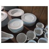 Mikasa Classic Flair Peach 53 Piece Dinnerware Set â Vintage Porcelain Japan Mikasa Classic Flair Peach 53 Piece Dinnerware Set â Vintage Porcelain Japan