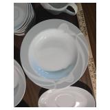 Mikasa Classic Flair Peach 53 Piece Dinnerware Set â Vintage Porcelain Japan Mikasa Classic Flair Peach 53 Piece Dinnerware Set â Vintage Porcelain Japan