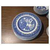 50 pieces Blue Willow Pattern Dinnerware Set old willow alfred meakin england 50 pieces Blue Willow Pattern Dinnerware Set old willow alfred meakin england
