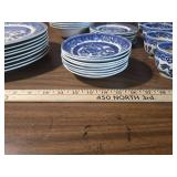 50 pieces Blue Willow Pattern Dinnerware Set old willow alfred meakin england 50 pieces Blue Willow Pattern Dinnerware Set old willow alfred meakin england